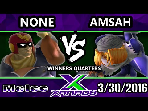 S@X 143 - Amsah (Sheik) Vs. EMG | N0ne (Captain Falcon) SSBM Winners Quarters - Smash Melee
