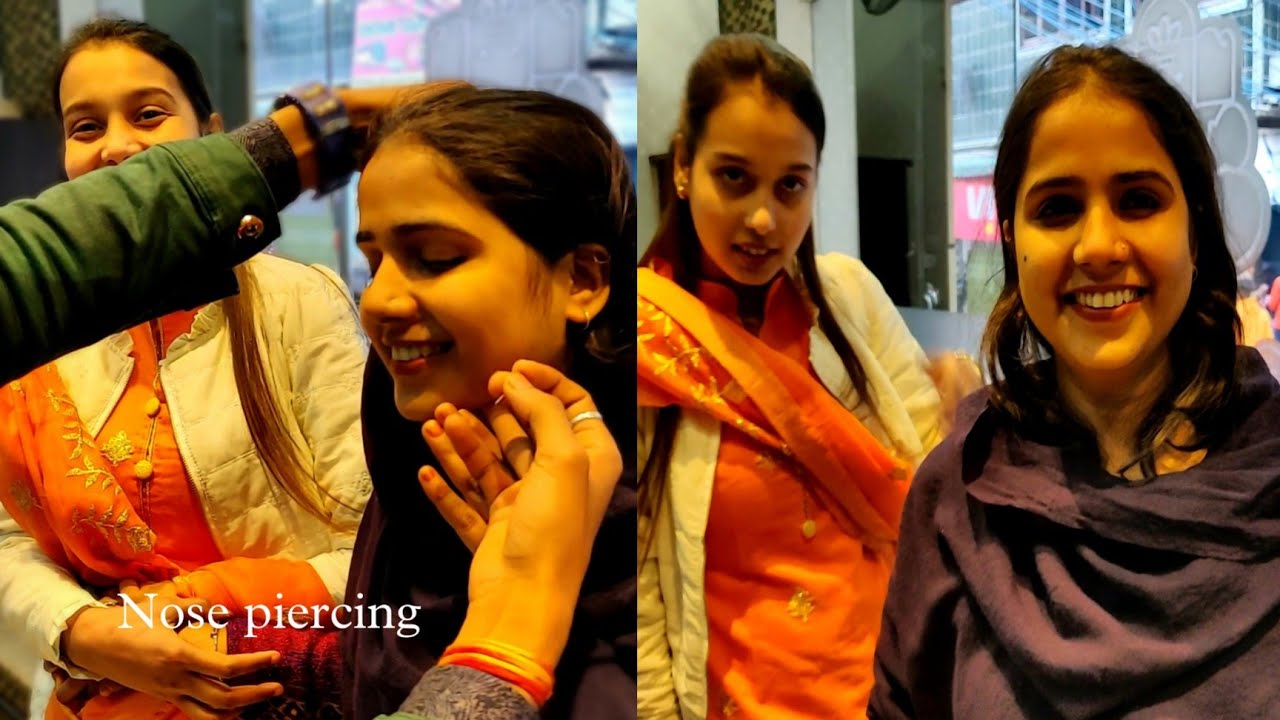 Nose piercing 😅😅 Nose piercing in India @Indian Fashion Jewellery