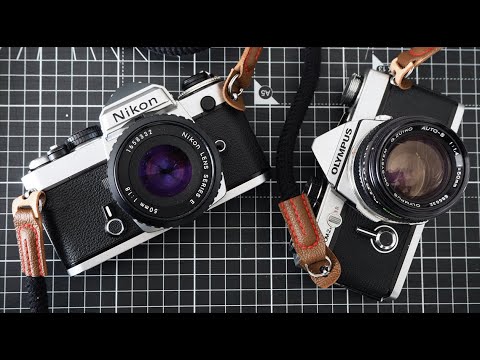 Olympus OM2 vs Nikon FE in 3 minutes
