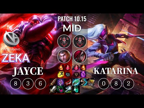 VG Zeka Jayce vs Katarina Mid - KR Patch 10.15