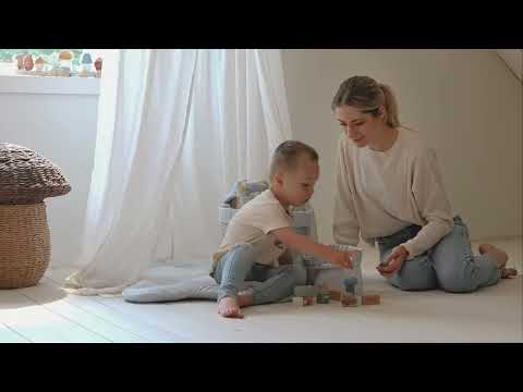 🧱 Little Dutch fa építőkocka 50 db - Forest Friends | Kreatív építés és fejlődés egyben!