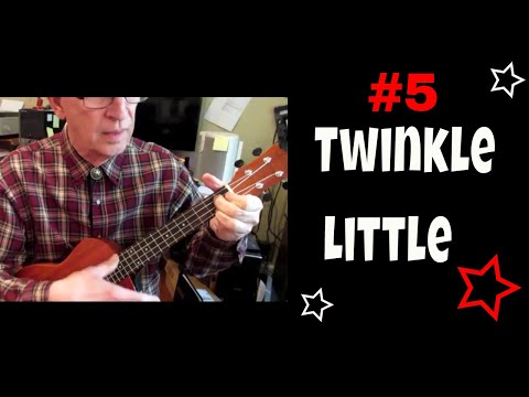 Twinkle, Twinkle Little Star.  Beginner ukulele song number 5.