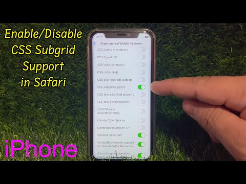 How to Enable or Disable CSS Subgrid Support in Safari on iPhone X