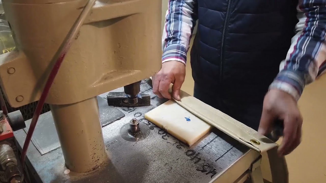 הוספת טבעות פליז בברזנט שמשונית - מתפרת ברזנטים הכל לים