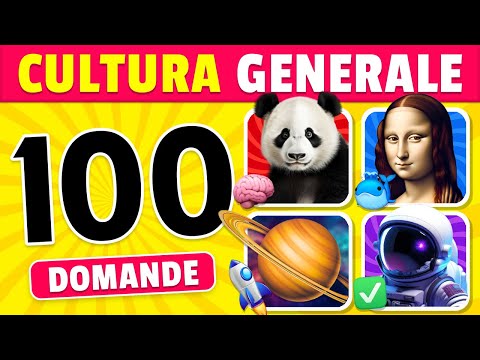 🧠 Quanto è buona la tua CULTURA GENERALE? Fai questo quiz di 100 domande per scoprirlo! ✅