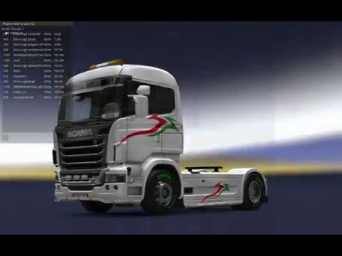 ETS2 Multiplayer Hungária-Logisztik Scania R360 24t Kotrógépek