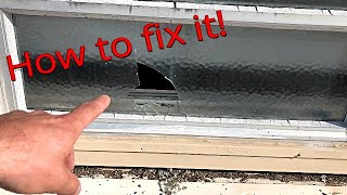 How to fix, replace broken window glass. old putty windows.