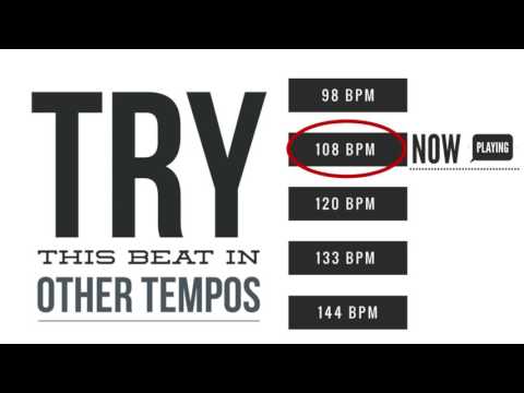 Rock Beat on Vintage Drum Kit 108 BPM Full Song (Drum Beat 119)