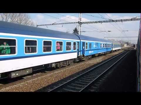 ČD 150.202 - Průjezd vlaku R 704 Dřevnice - Moravany, 16.3.2013