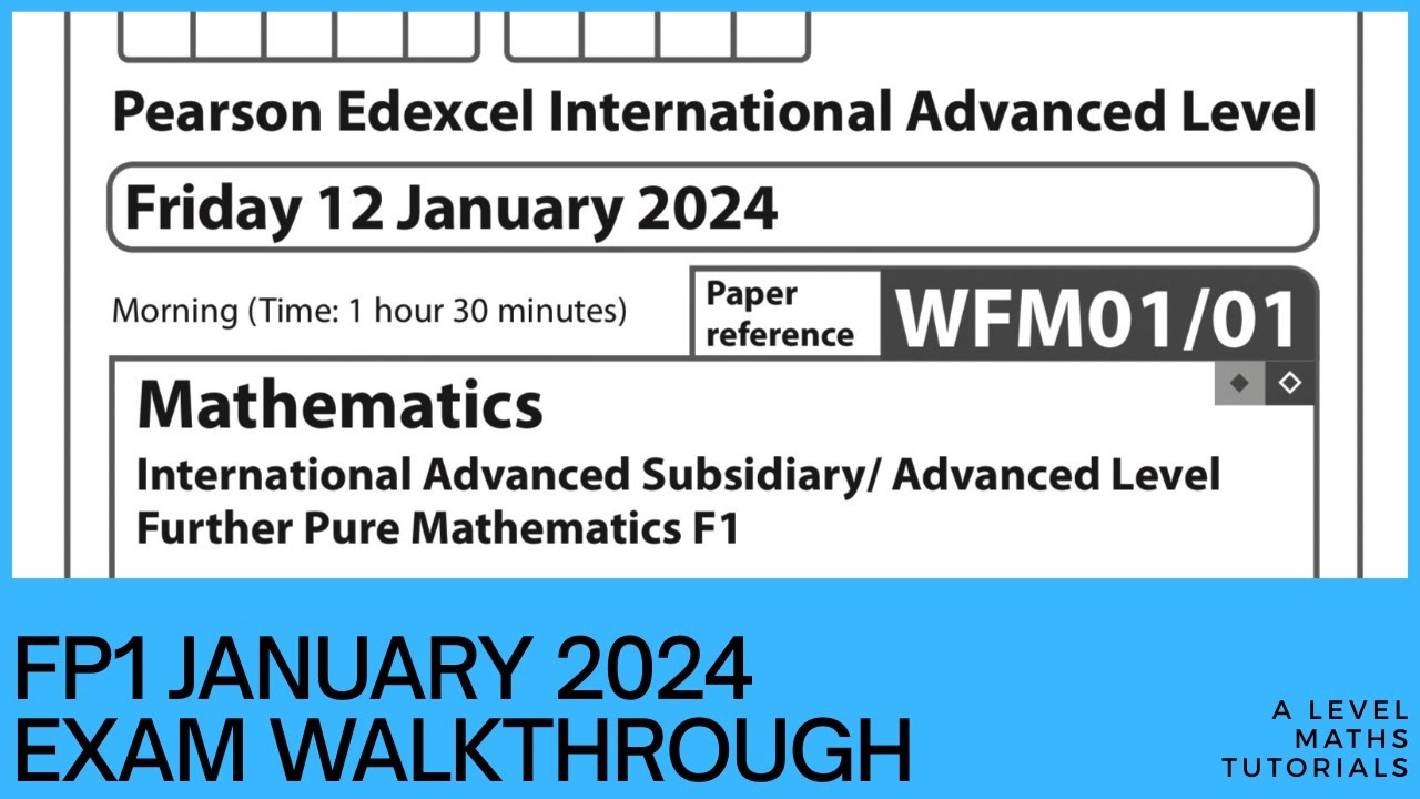 FP1 Exam Walkthrough - January 2024