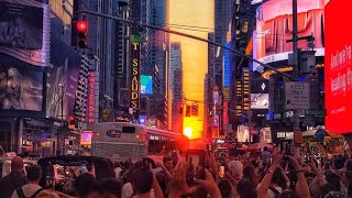 NYC LIVE Manhattanhenge 2022 from 42nd Street &