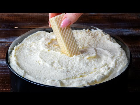 Raffaello cake with wafers! Without baking