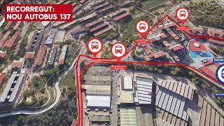 Nou recorregut de la línia de bus 137