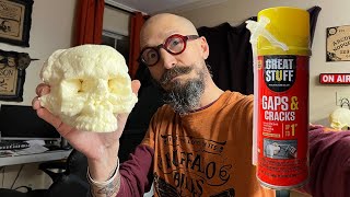 Cheap Spray Foam Skull Tutorials - Make 10-12 skulls per $5 can of expanding foam!!