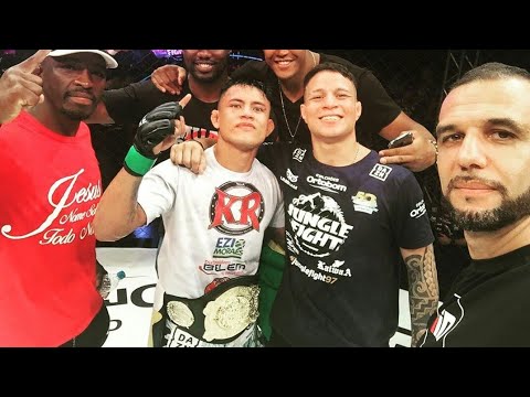 Jungle Fight 97: Kleydson Rodrigues finalizou Eduardo Henrique e conquistou o cinturão peso-mosca