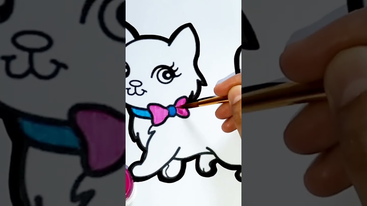 mewarnai gambar kucing