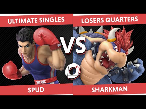 Overdrive X - Isle of Man SSBU - Losers Quarters - Spud (Little Mac, Hero) vs Sharkman (Bowser)