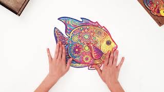 Wooden Jigsaw Puzzle Shining Fish