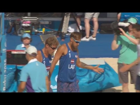 Eiropas spēles Baku 2015. Pludmales volejbols. Ruslans Sorokins un Aleksandrs Solovejs