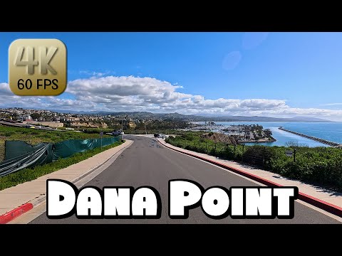 Driving Around Beautiful Dana Point, California in 4k Video