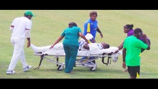 First look of Omar PHILLIPS injury Brain damage ruled out after struck on Head