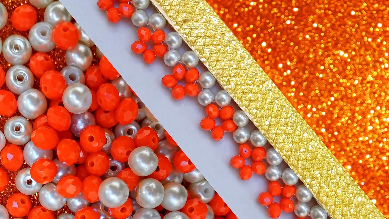 Is it really possible to create something this beautiful with just two types of materials?#DIY🧡💫🧡