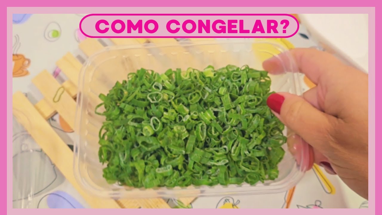 COMO CONGELAR CEBOLINHA E SALSINHA | Fica soltinha e fácil de usar #congelamento #congelar