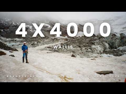 4x4000 // Vier leichte 4000er im Wallis + Spaltensturz