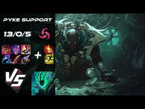 SUPPORT Pyke vs Thresh - NA Grandmaster Patch 25.22