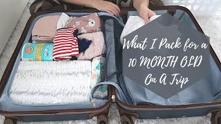 VLOG || What I pack for a 10 MONTH OLD on a trip!