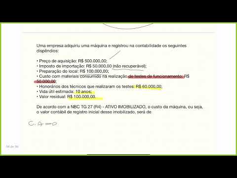 QUESTÃO CPC 27 FGV IMOBILIZADO