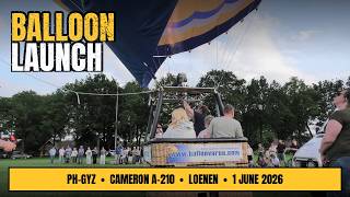 Balloon Launch: PH-GYZ (Cameron A-210) Takes Off in Loenen