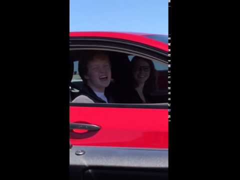 Singing at a stoplight