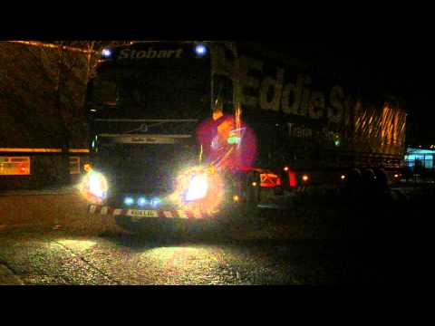 Eddie Stobart, Sadie May H4105, Tesco, Blackburn, @ 11:00pm, 24/1/15