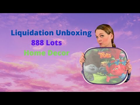 Liquidation Unboxing 888 Lots Amazon Shelf Pulls New Home Decor