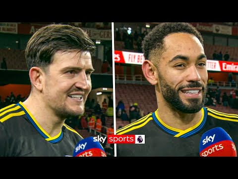 Harry Maguire and Matheus Cunha FULL post-match interview as Man Utd beat Arsenal