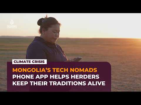 Mongolia’s nomadic herders use GPS and AI to protect livestock from climate threats