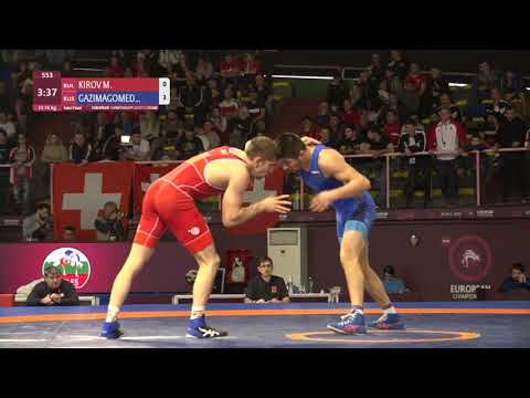 1/2 FS - 74 kg: M. KIROV (BUL) v. M. GAZIMAGOMEDO (RUS)