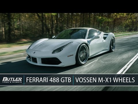 Lowered Ferrari 488 GTB | Vossen M-X1 Wheels | Butler Tire