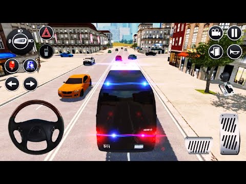 American Police Van Driving: Offline Games - Gameplay #1