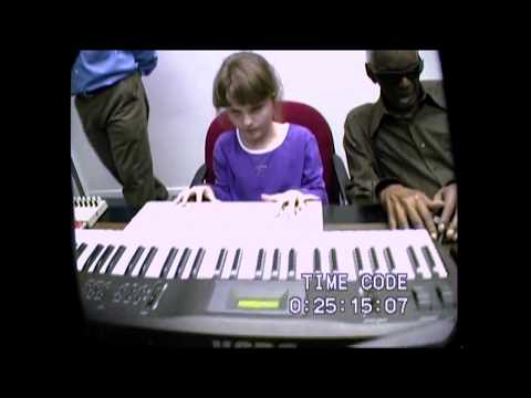 10-year old Rachel Flowers plays for Ray Charles