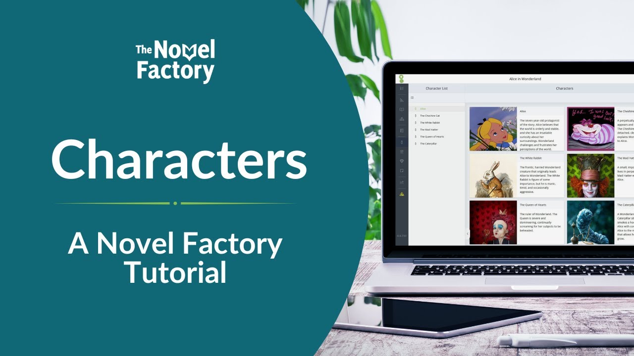 Characters | The Novel Factory Tutorial Series