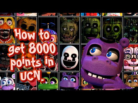 How to get your first easy 8000 points in ultimate custom night | JustcallmeTucker | Strategy guide