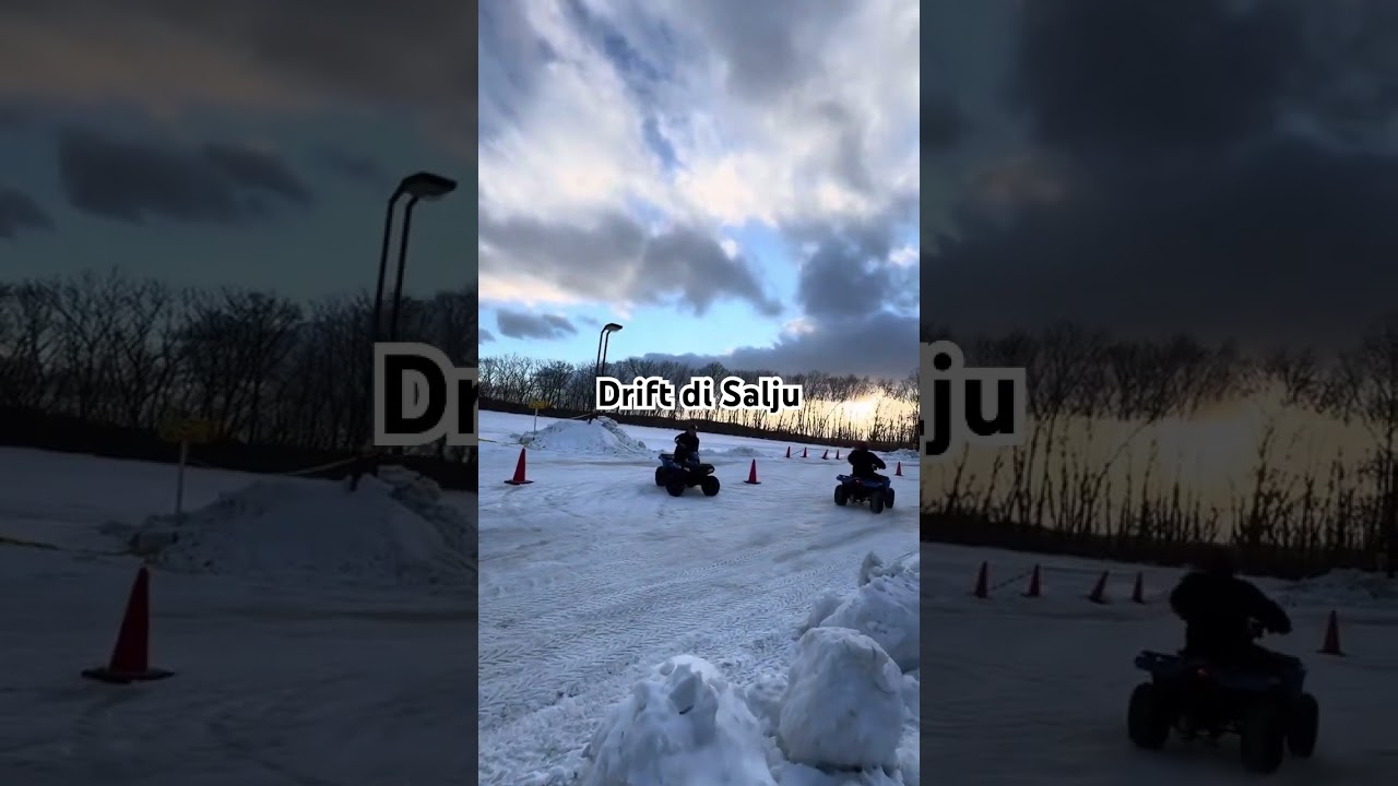 Serunya Drift di salju
