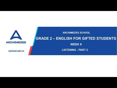 INGLÊS PARA ESTUDANTES DOTADOS SEMANA 9 PARTE 2