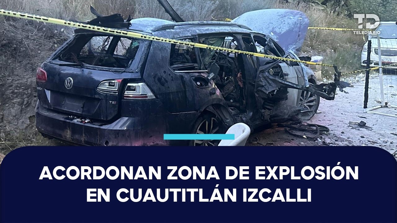 Así luce la zona en la que explotó un auto con pirotecnia en Cuautitlán Izcalli