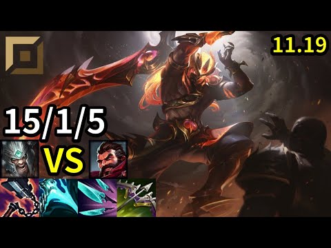 Tryndamere Top vs Graves - KR Master | Patch 11.19