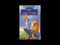Opening Closing To The Lion King 1995 VHS Version 1 29th Anniversary Edition