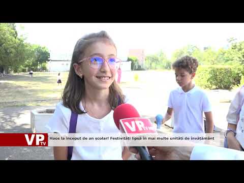 Haos la început de an școlar! Festivități lipsă în mai multe unități de învățământ