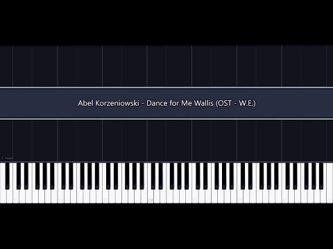 Abel Korzeniowski - Dance for Me Wallis // Piano Cover (OST - W.E.) // Synthesia+MIDI